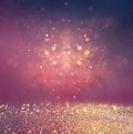 Abstract blurred photo of bokeh light burst and textures. multicolored light. Royalty Free Stock Photo