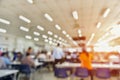 Abstract blurred photo of conference hall or seminar room Royalty Free Stock Photo