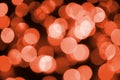 Abstract blurred of red glittering shine bulbs lights background. Blur of Christmas wallpaper decorations concept Royalty Free Stock Photo