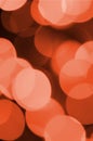 Abstract blurred of red glittering shine bulbs lights background. Blur of Christmas wallpaper decorations concept Royalty Free Stock Photo