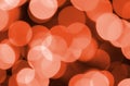 Abstract blurred of red glittering shine bulbs lights background. Blur of Christmas wallpaper decorations concept Royalty Free Stock Photo