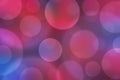 Abstract Blurred Shiny Circles in Red and Blue Background Royalty Free Stock Photo