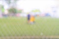 Abstract blurred soccer field