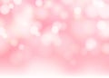 Abstract blurred soft focus bokeh of bright pink color background.