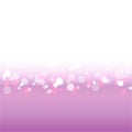 Abstract blurred soft focus bokeh of bright white, violet and pink background