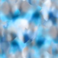 Abstract blurred spots seamless pattern. Celestial blue background.