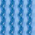 Abstract blurred spots seamless pattern. Celestial blue background.