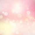 Abstract blurred spring summer light pastel pink bokeh background texture with bright soft color circles. copyspace Royalty Free Stock Photo