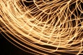 Abstract blurred swirl light lines on dark background Royalty Free Stock Photo