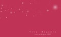 Abstract blurred vector background with light glare, bokeh and glowing particles color viva magenta. Lighting effects of