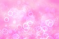 Abstract blurred vivid spring summer light delicate pastel pink bokeh background texture with bright soft color circles and white Royalty Free Stock Photo