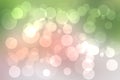 Abstract blurred vivid spring summer light delicate pastel pink green bokeh background texture with bright circular soft color Royalty Free Stock Photo