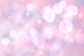 Abstract blurred vivid spring summer light delicate pink pastel bokeh background texture with bright soft color circles. Space for