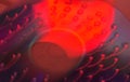 Abstract blurred water drop on piece of CD Royalty Free Stock Photo