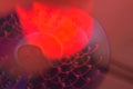 Abstract blurred water drop on piece of CD Royalty Free Stock Photo