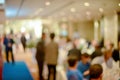 Abstract blurred of wedding ceremony in convention hall Royalty Free Stock Photo