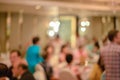 Abstract blurred of wedding ceremony in convention hall Royalty Free Stock Photo