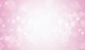 Abstract Blurred White Bokeh Lights on A Pink Background Royalty Free Stock Photo