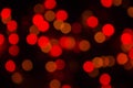 Abstract Blurry Background Bokeh. Red glitter vintage lights blurred background. Defocused, soft focus Royalty Free Stock Photo