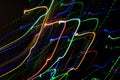 Abstract blurry background from colorful traces of lights Royalty Free Stock Photo