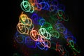 Abstract blurry background from colorful traces of lights Royalty Free Stock Photo
