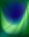 Abstract blurry background in green and blue tones