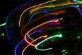 Abstract blurry background from colorful traces of lights Royalty Free Stock Photo