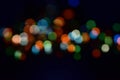 Abstract blurry colorful light background on the night Royalty Free Stock Photo