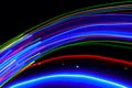Abstract of Blurry colorful of motions LED lights Royalty Free Stock Photo