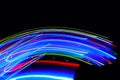 Abstract of Blurry colorful of motions LED lights Royalty Free Stock Photo