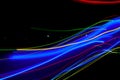 Abstract of Blurry colorful of motions LED lights Royalty Free Stock Photo