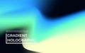 abstract blurry fluid vector background of polar lights. Holographic shiny colors, blue, yellow, green, and black Royalty Free Stock Photo