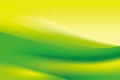 Abstract Blurry Green Yellow Wavy Background