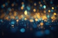 Abstract blurry lights bokeh background, Generative AI Royalty Free Stock Photo