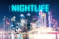 Nightlife concept Royalty Free Stock Photo