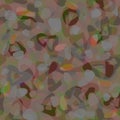 Abstract blurry seamless fabric patter Faded grey, green, orange and brown layered transparent geometric motifs