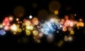 Abstract blurs on dark background Royalty Free Stock Photo