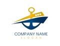 Abstract boat logo Royalty Free Stock Photo