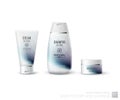 Abstract body care cosmetic brand concept. Tube cream, shampoo p