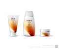 Abstract body care cosmetic brand concept. Tube cream, shampoo p