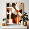 Abstract bohoinspired wall art that incorporate, Generative AI