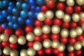 Abstract Bokeh American Flag Background Royalty Free Stock Photo