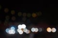 Abstract bokeh background, bokeh party in night, night city street lights bokeh background, night city background, abstract circul Royalty Free Stock Photo