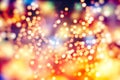 Abstract bokeh background. Christmas and New Year feast bokeh background with copyspace. Festive lights bokeh background Royalty Free Stock Photo