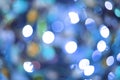 Abstract bokeh background of colorful glowing lights in soft focus