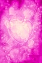 Abstract bokeh valentine hearts background design Royalty Free Stock Photo