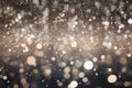 abstract bokeh background glitter vintage lights background. gold silver and white. de-focused Royalty Free Stock Photo