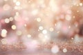 abstract bokeh background glitter vintage lights background. gold silver and white. de-focused Royalty Free Stock Photo