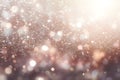 abstract bokeh background glitter vintage lights background. gold silver and white. de-focused Royalty Free Stock Photo