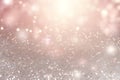 abstract bokeh background glitter vintage lights background. gold silver and white. de-focused Royalty Free Stock Photo